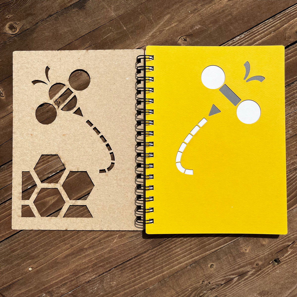 Laser Cut Bee Notebook