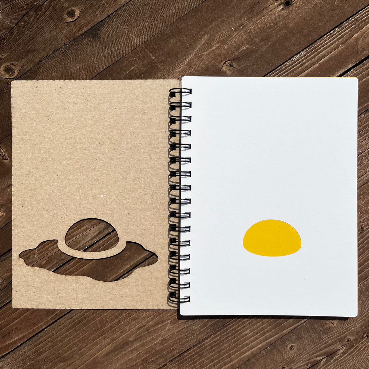 Laser Cut Egg Notebook