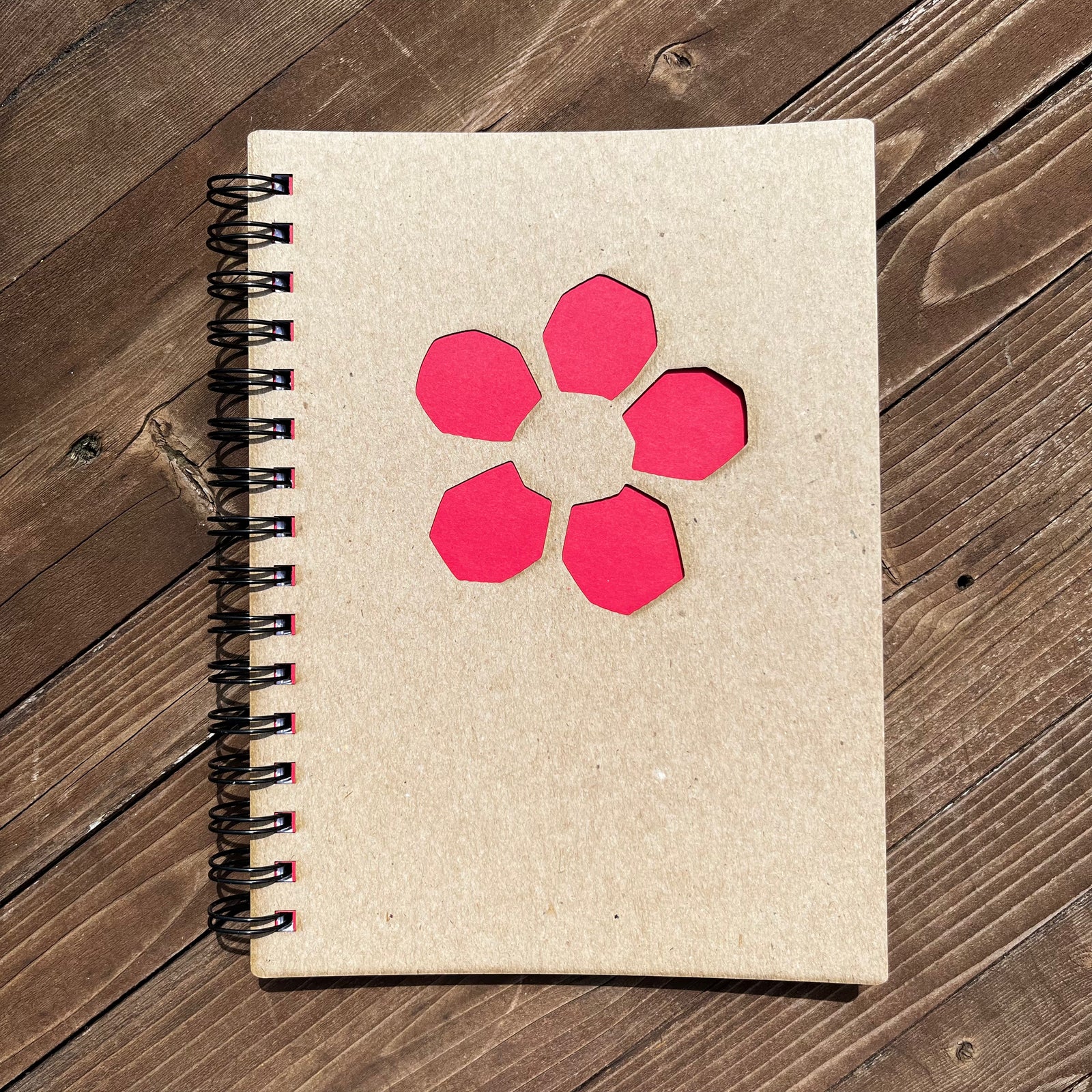 Laser Cut Flower Notebook