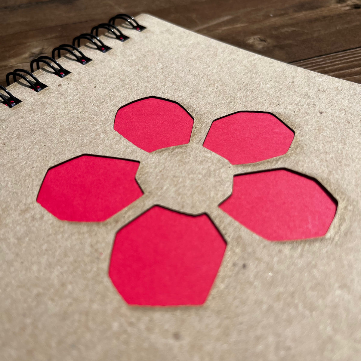Laser Cut Flower Notebook