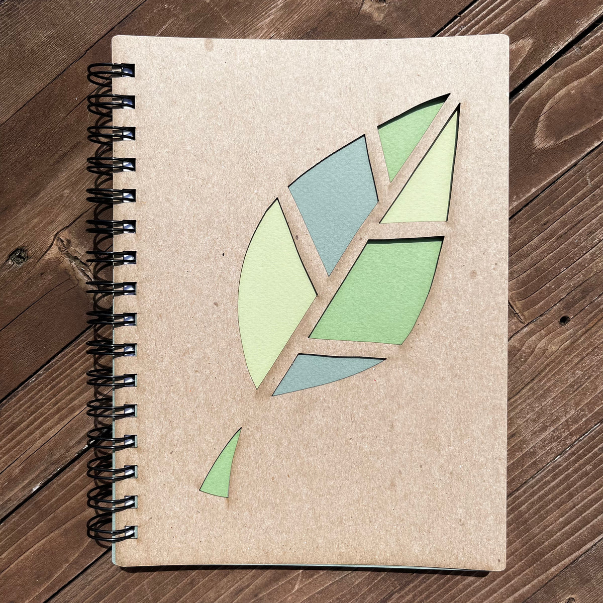Laser Cut Leaf Notebook