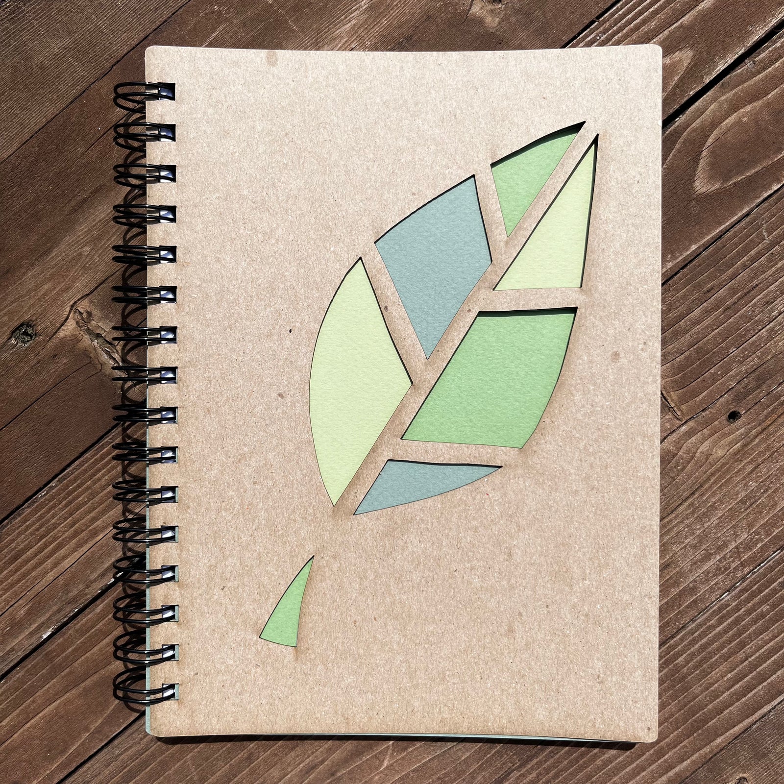 Laser Cut Leaf Notebook