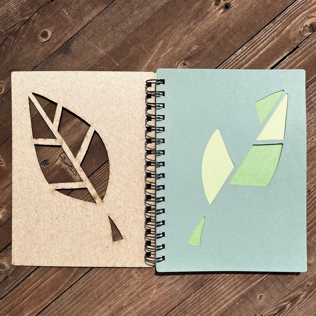 Laser Cut Leaf Notebook