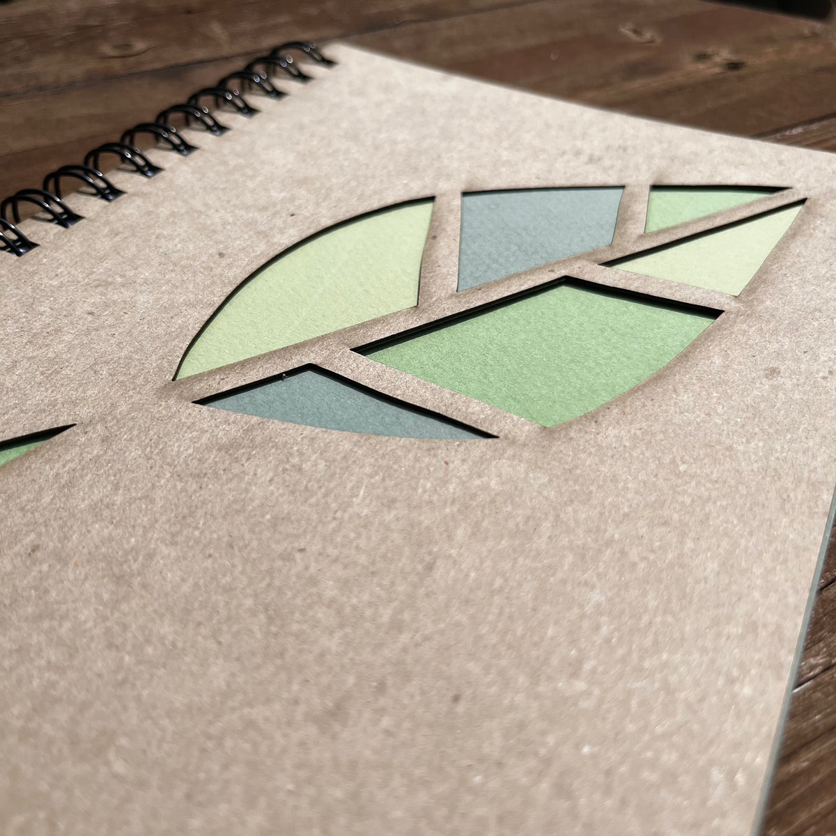 Laser Cut Leaf Notebook