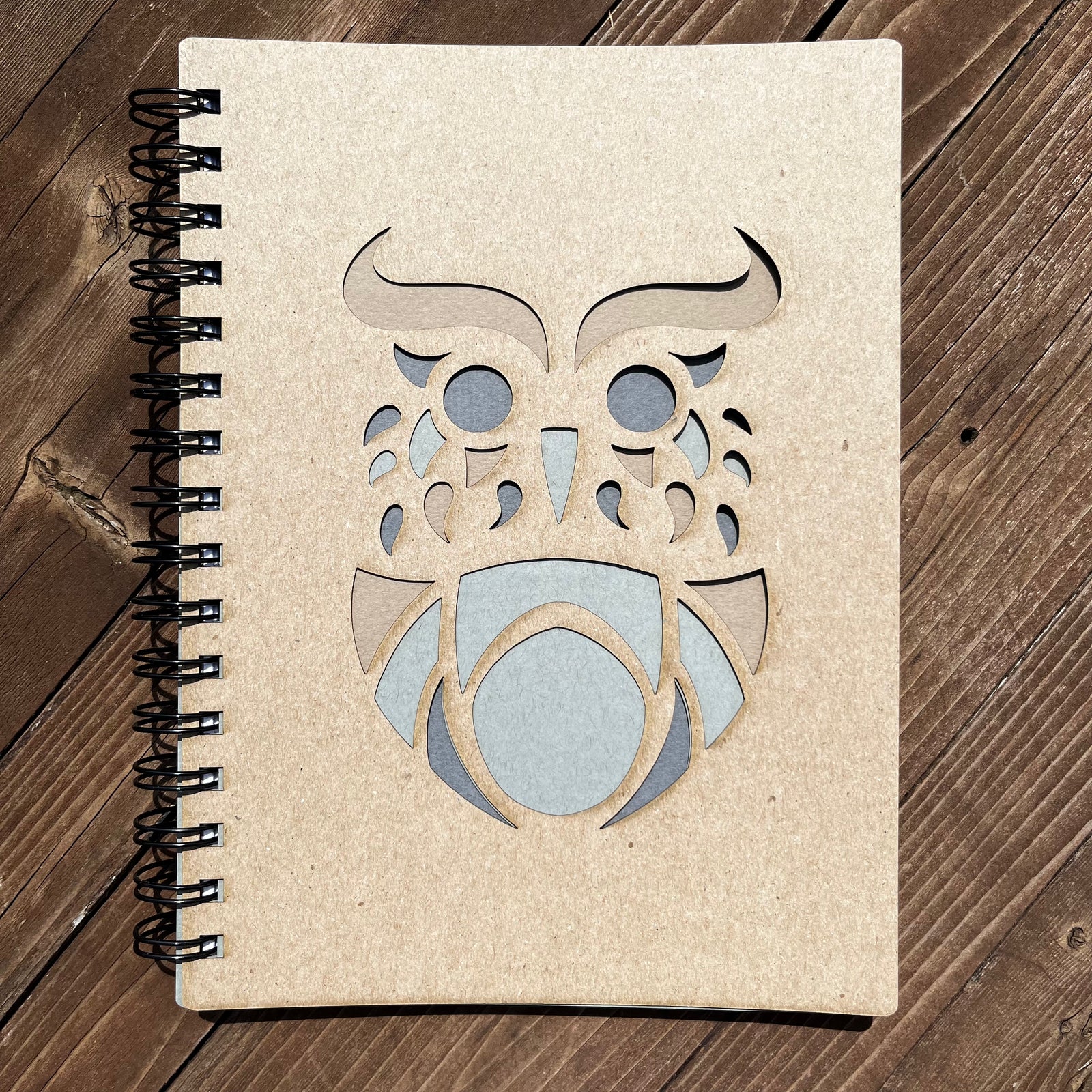 Laser Cut Owl Notebook