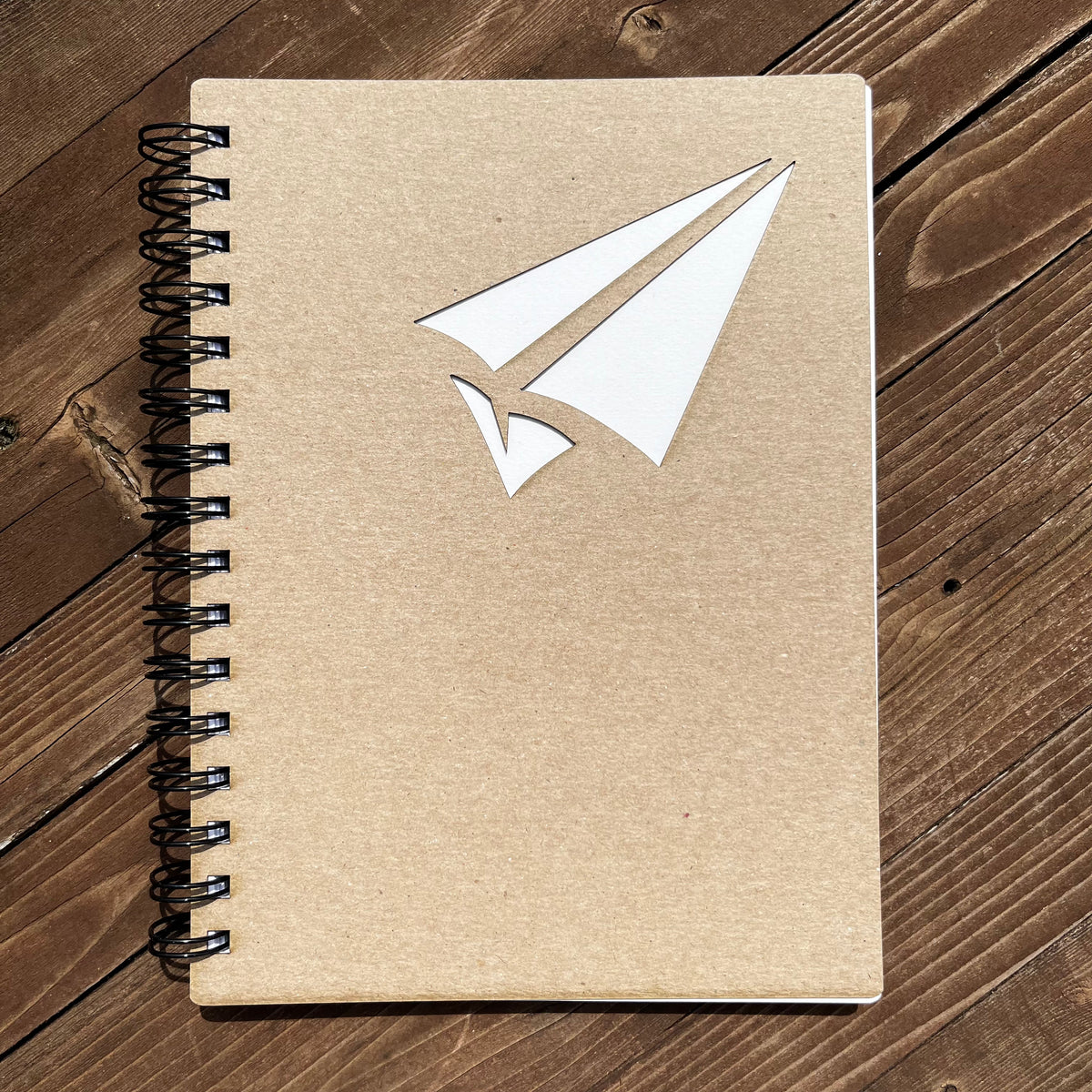 Laser Cut Paper Plane Notebook