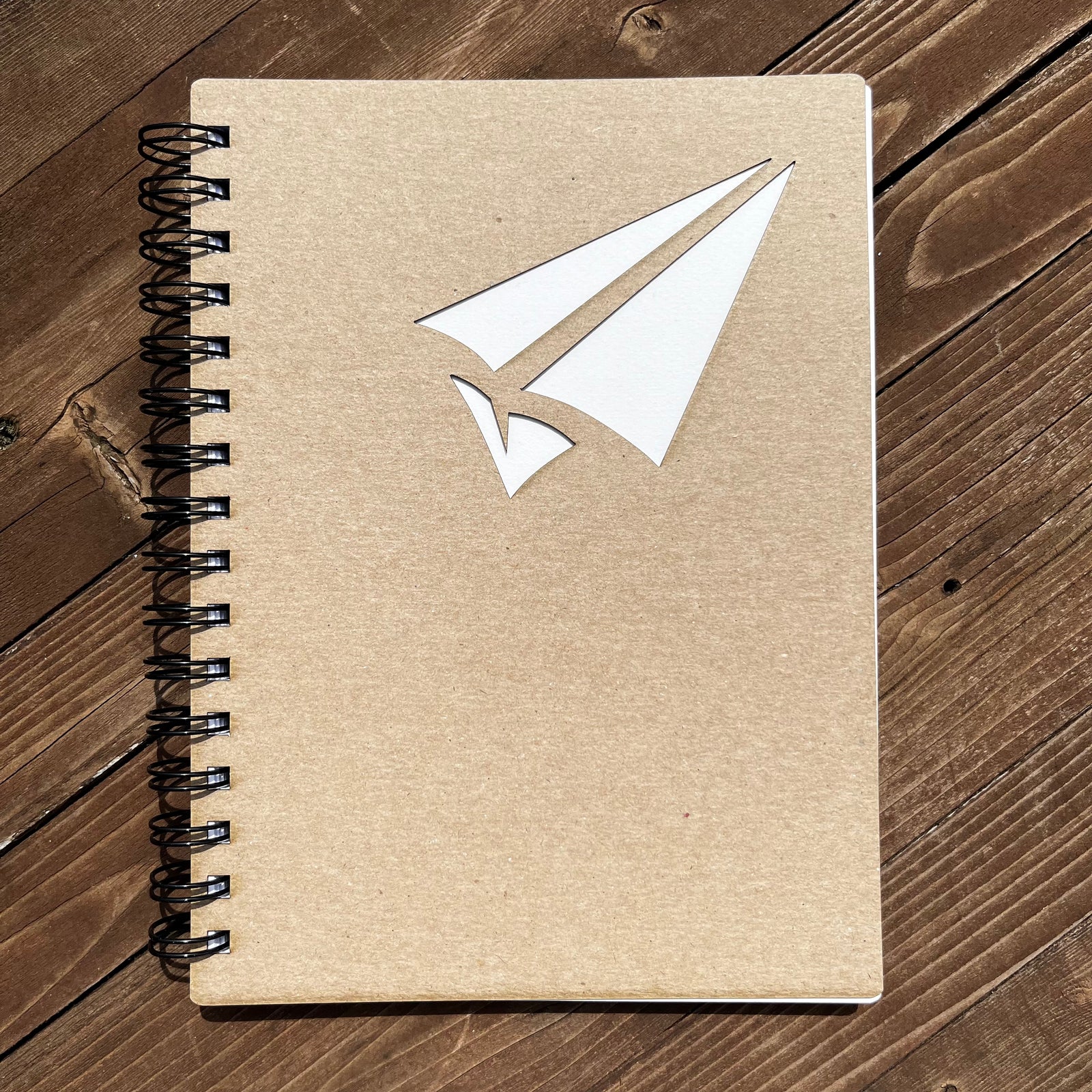 Laser Cut Paper Plane Notebook