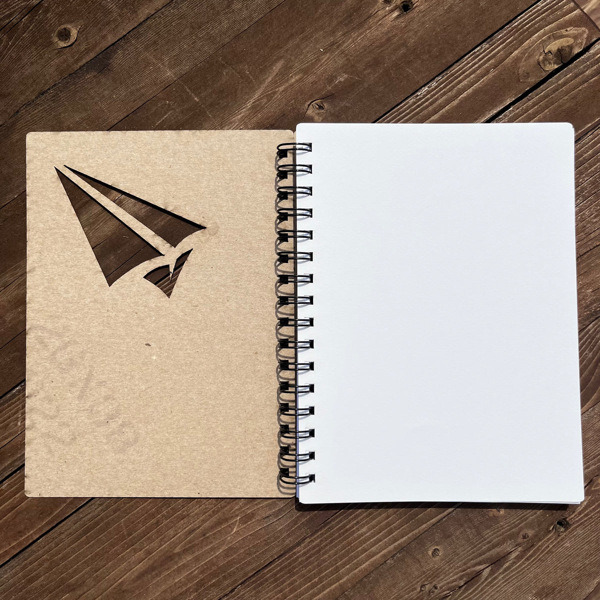 Laser Cut Paper Plane Notebook
