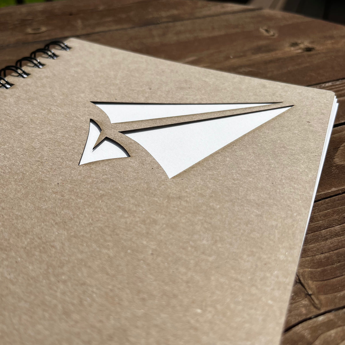Laser Cut Paper Plane Notebook