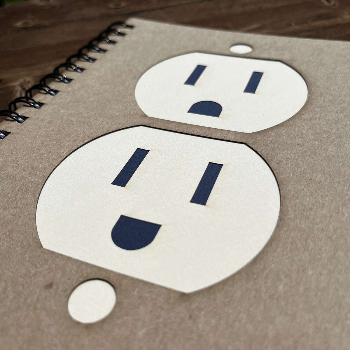 Laser Cut Electrical Socket Notebook