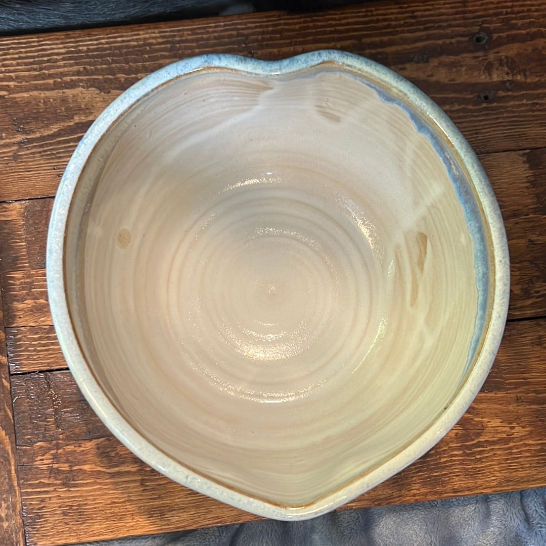 Large Pottery Bowl — Light Blue